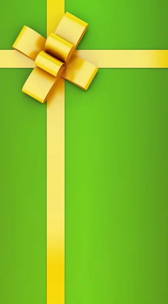 3d 绿色礼品盒 — 图库照片