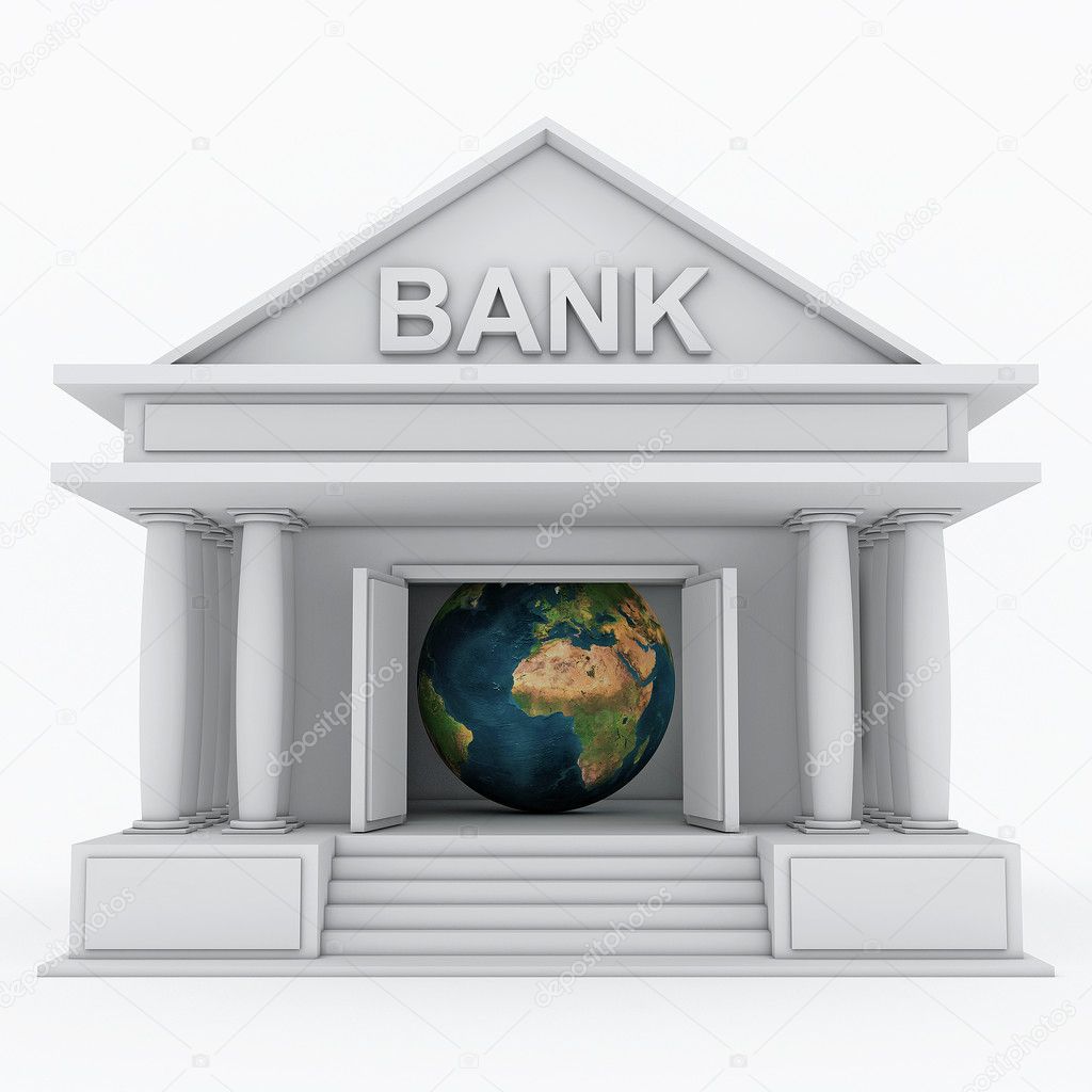 Bank 3d icon