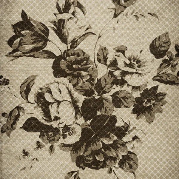 Viejo papel con patrón floral — Foto de Stock
