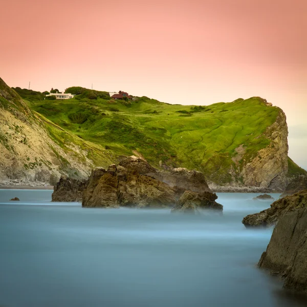 Klippe an der jurassischen Küste, dorset, england — Stockfoto