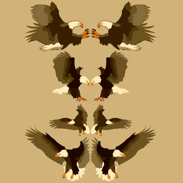 Aigles — Image vectorielle