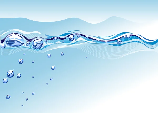 Пузыри воды — стоковый вектор