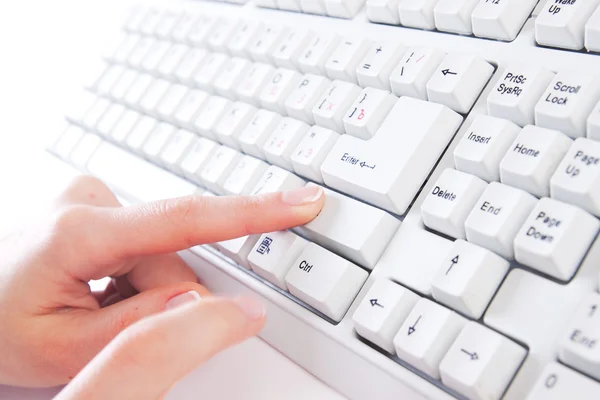 Keyboard Typing — Stock Photo, Image