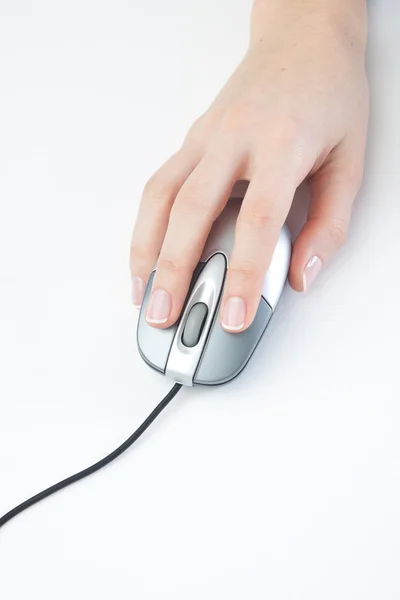 stock image Pc mouse on a table