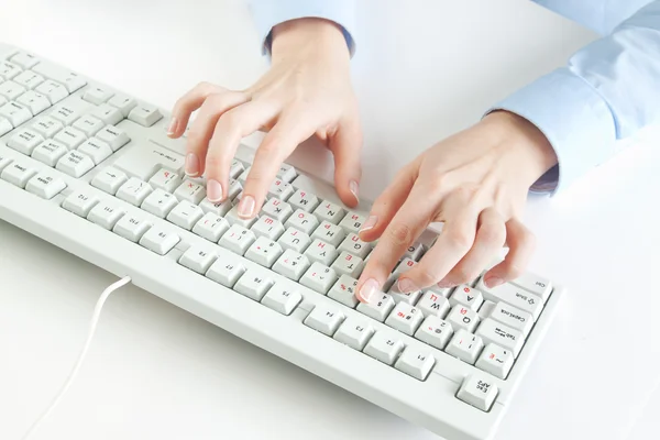 Digitação de teclado — Fotografia de Stock
