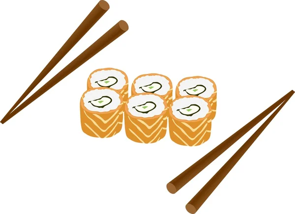 Japanese cuisine — Stock Vector