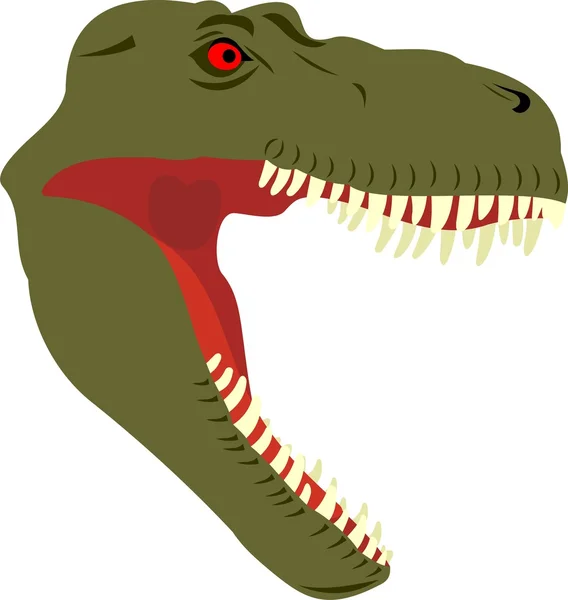 Egy dinoszaurusz feje — Stock Vector