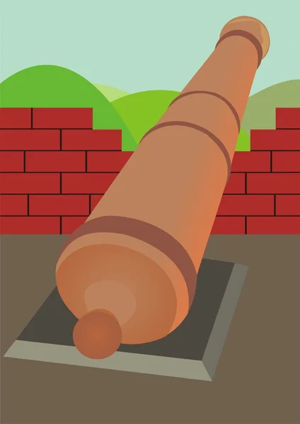 Servir l'artillerie — Image vectorielle