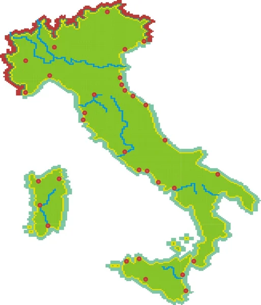 stock vector Italy map