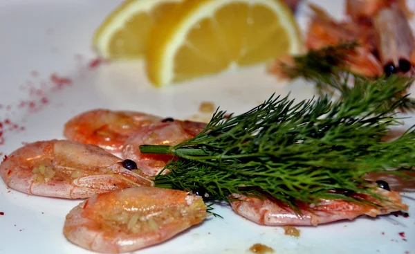 Tasty shrimps — Stock Photo, Image