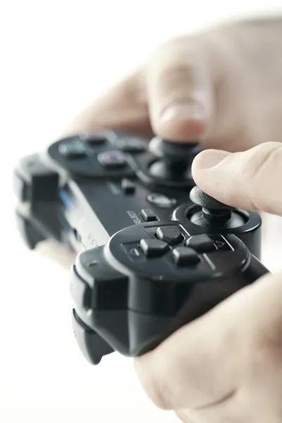 Hands with game controller — Stock Photo, Image