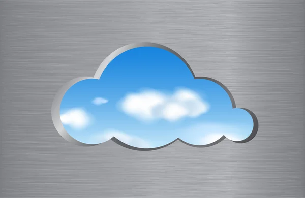 Cloud computing conceito abstrato —  Vetores de Stock