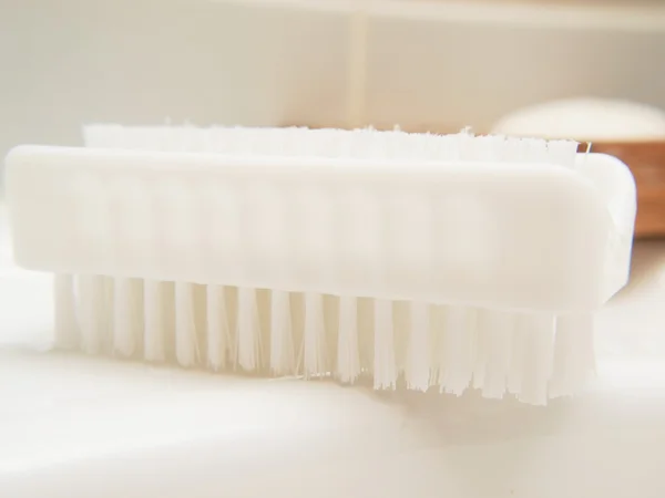 Cepillo de uñas, baño — Foto de Stock