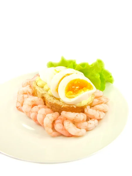 Shrimp sandwich — Stock Photo, Image