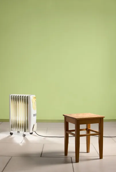 stock image Heating radiator in empty room