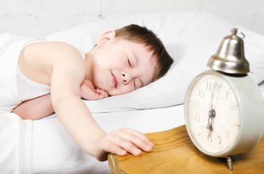 Sleeping boy clipart