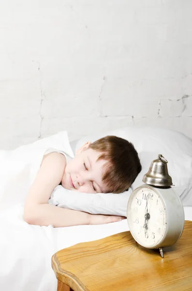 Rapaz adormecido — Fotografia de Stock