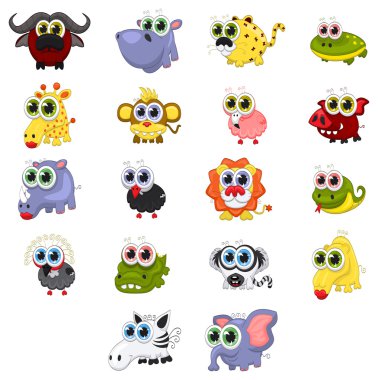 Cartoon animals clipart