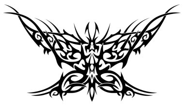 Flaming butterfly clipart