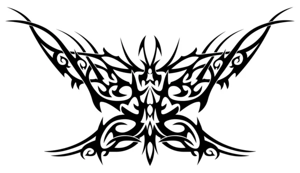 Mariposa llameante — Vector de stock