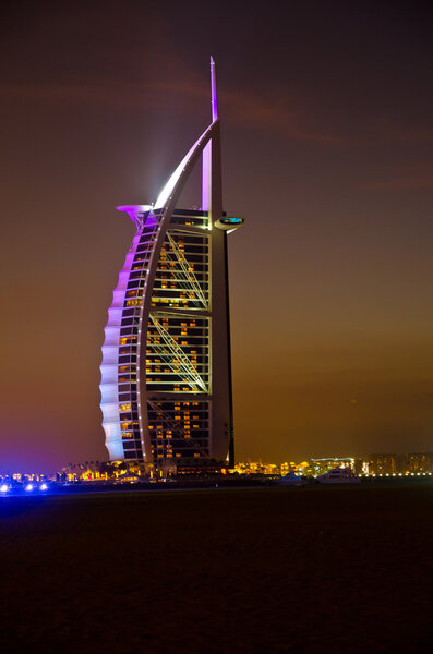 DUBAI - JANUARY 4: Burj al Arab hotel, one of the few 7 stars hotel in the