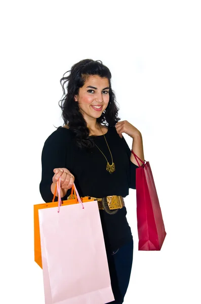 Арабские женщины покупают в магазинах — стоковое фото