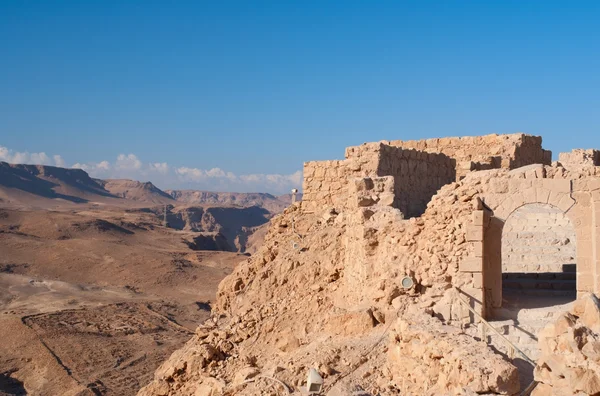Руины крепости Масада — стоковое фото