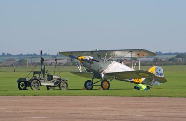 Hawker Nimrod II with a starter vehicle clipart