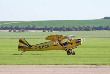 Piper cub taksiler kalkış için