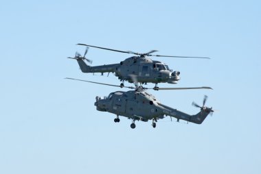 Westland lynx helikopter sıkı oluşumunda