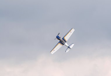 Yak-52 demonstrates aerobatics clipart