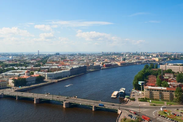 St. Petersburg Birdseye görünümü — Stok fotoğraf