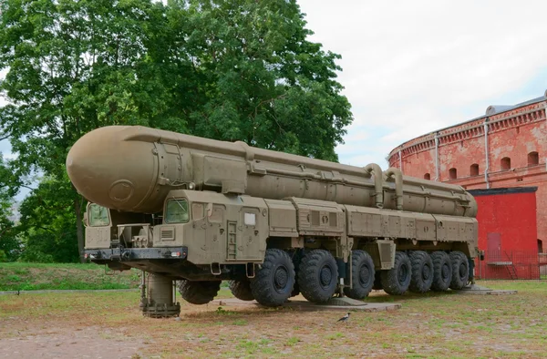 Ракета-носитель комплекса Тополь-М — стоковое фото