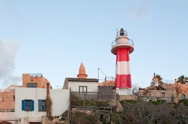 Lighthouse in Yaffo port — Stock Photo, Image