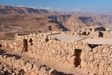 Ruins of Masada clipart