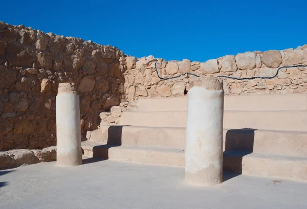 Reruntuhan sinagoge di Masada — Stok Foto