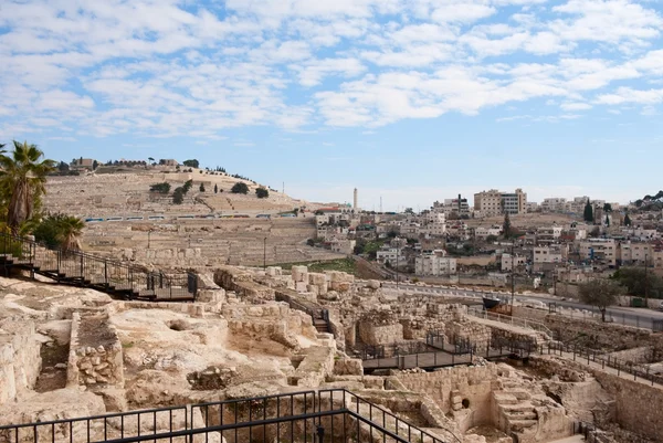 Starożytne ruiny w Jerozolimie — Zdjęcie stockowe
