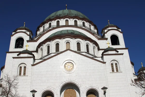 Kathedraal van st. savvy.belgrad.serbiya — Stockfoto