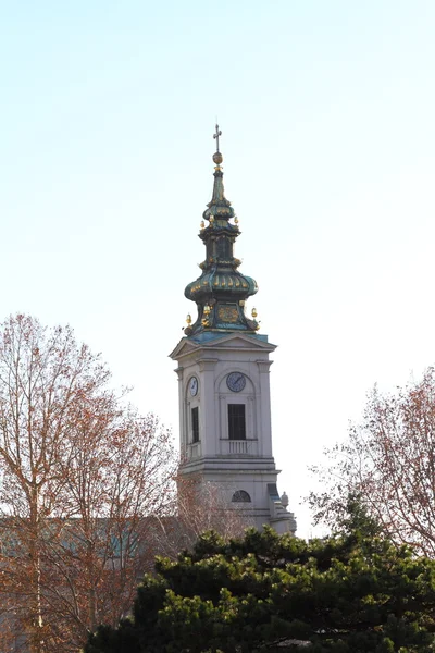 Belgrado. Orologio da torre Serbia — Foto Stock