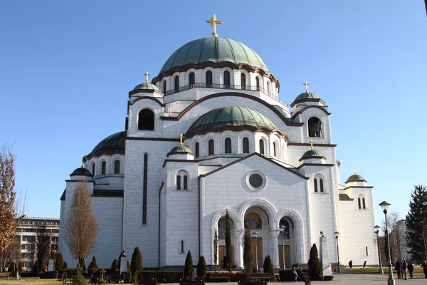 Cathedral of St. Savvy.Belgrad.Serbiya Stock Photo