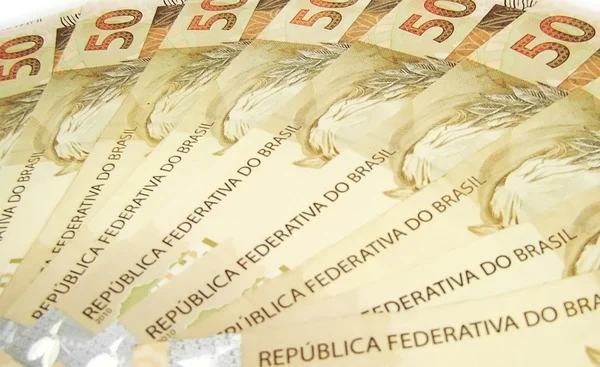 Dinheiro do Brasil - Novo design de moeda — Fotografia de Stock
