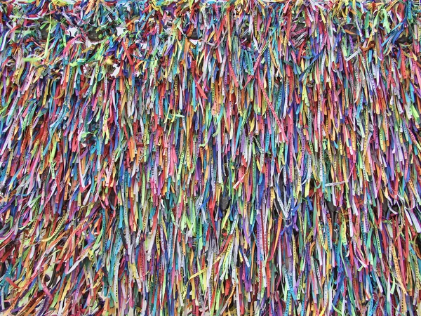 stock image Wall with lots of Ribbons of Lord of Bonfim - Bahia.