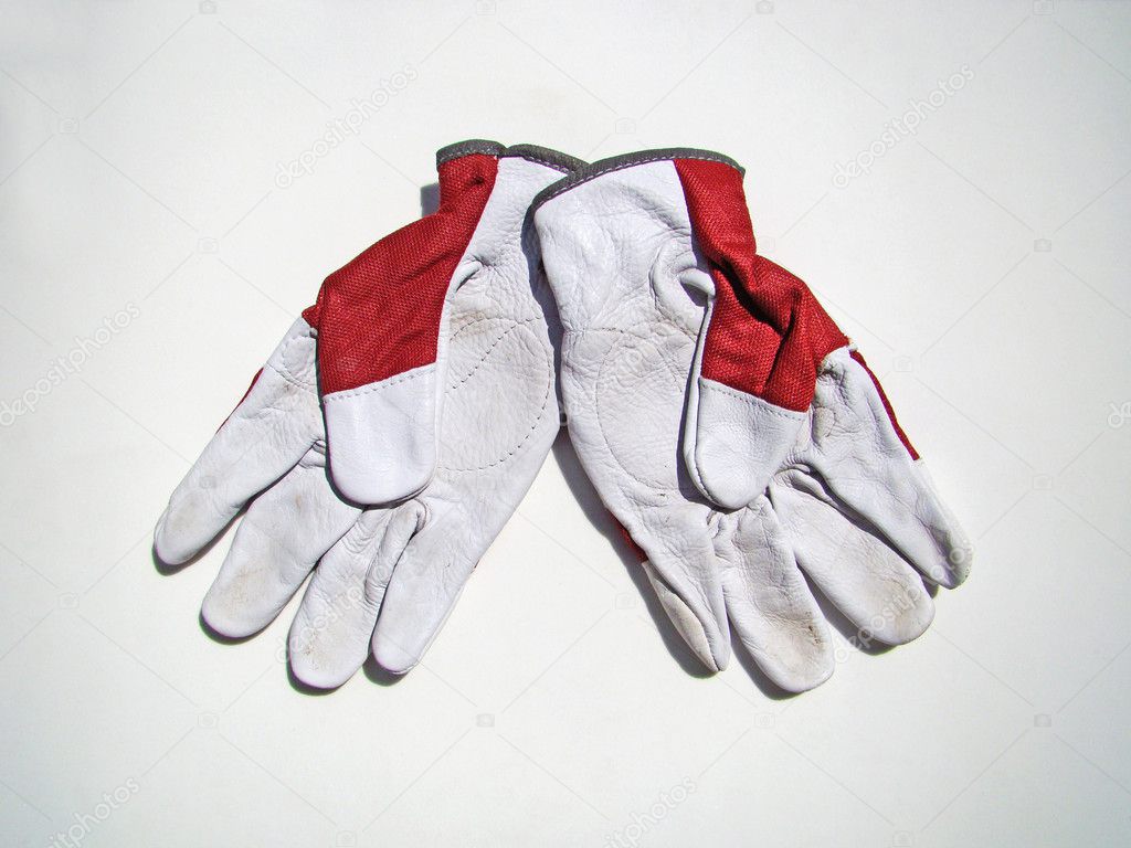 Leather glove for safety protection equipment