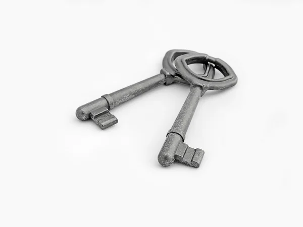 Stary zardzewiały klucze — Zdjęcie stockowe