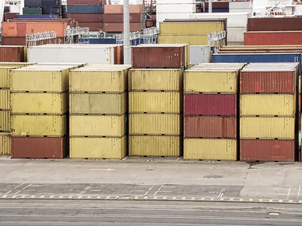 Containerterminal – stockfoto