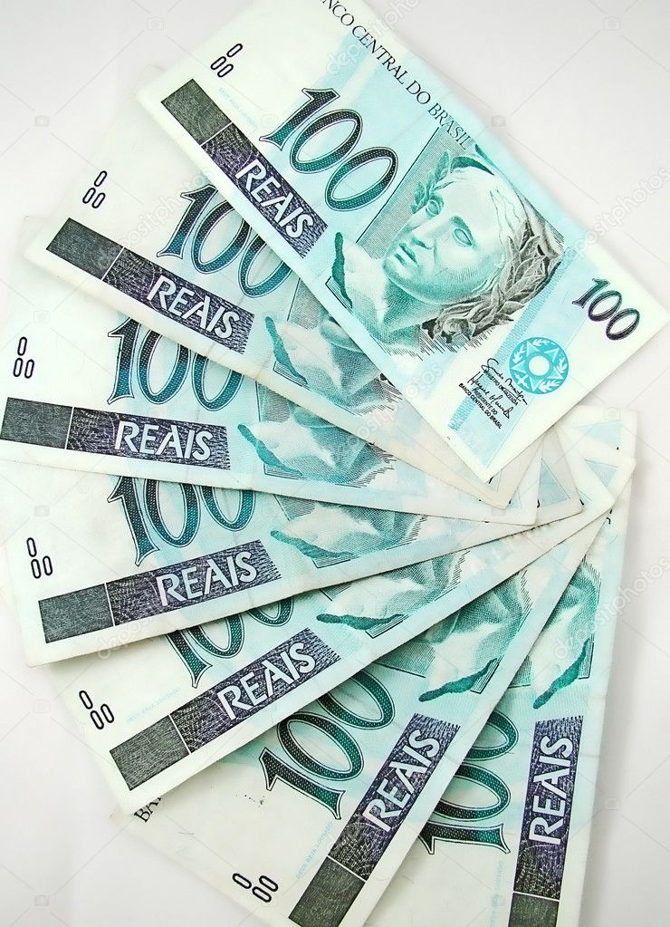 100 real banknote from brazil