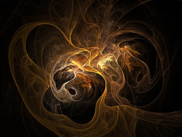 Representado fractal que parece nebulosa del espacio profundo — Foto de Stock