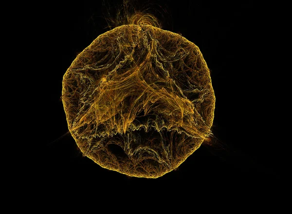Design fractal que se parece com o sol — Fotografia de Stock