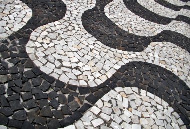 geleneksel kaldırım desen Brezilya Portekizce taşlarla