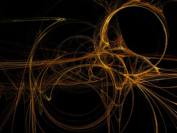 Diseño fractal abstracto de anillos — Foto de Stock